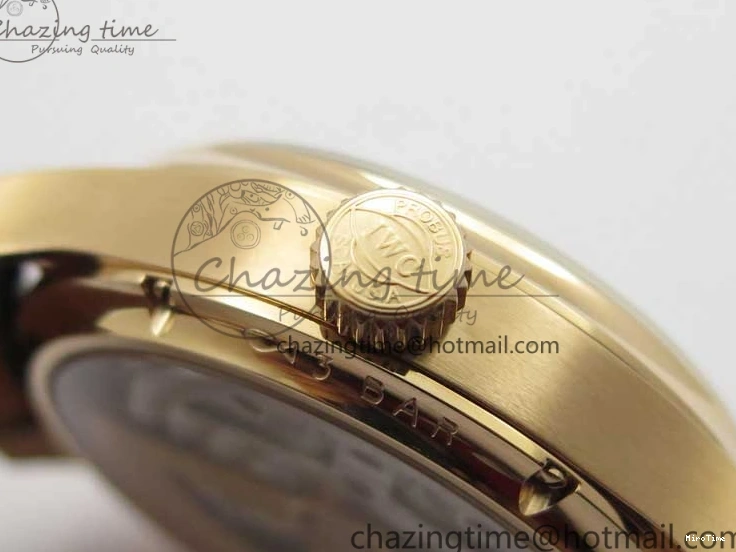 MIROTIME 0223 Premium Portugieser Perpetual Calendar IW503302 RG V9F 1:1 Best Edition Blue Dial on Black Leather Strap A 7098